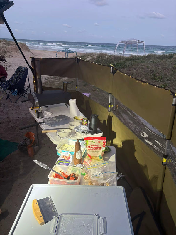 Beach Pizza Cooking — Fraser Island